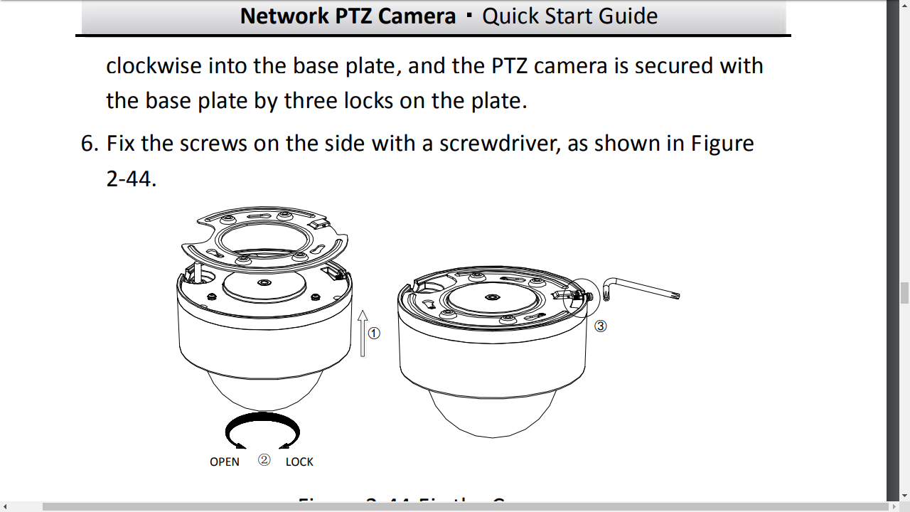 pic of locking system for hikvision
